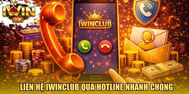 Liên hệ Iwinclub qua hotline nhanh chóng, tiện lợi