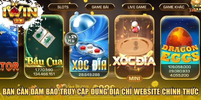 Bạn cần đảm bảo truy cập đúng địa chỉ website chính thức