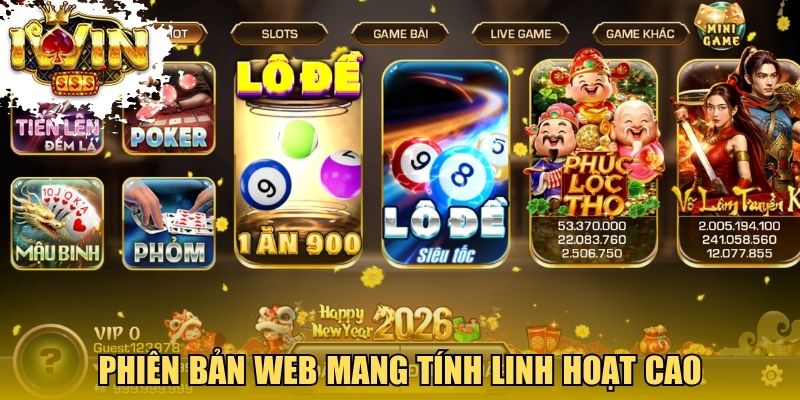 Phiên bản Web mang tính linh hoạt cao